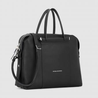 Piquadro Circle Leder-Laptoptasche Damen mit 14" Notebook-Fach