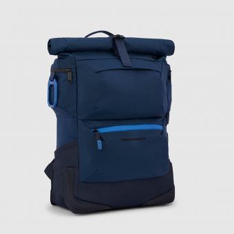 Piquadro Corner 2.0 Roll-Top Laptop-Rucksack 15,6"