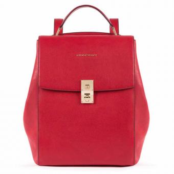 Piquadro DF Ausdehnbarer Damenrucksack mit iPad®Pro 12,9’’- rot