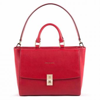 Piquadro DF Damenlaptoptasche für 13,3" Notebook un iPad Pro 12.9" rot