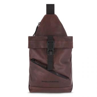 Piquadro Harper Roll-up Querträgertasche mit iPad®mini-Fach dark brown