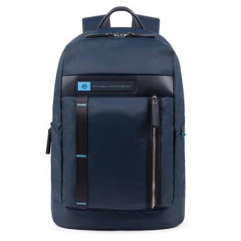 Piquadro PQ-Bios Laptoprucksack 15,6" und Flaschen-/Schirmtasche Ultramarinblau