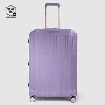 Piquadro PQ Light Mittelgroßer Trolley mit 4-Rollen, erweiterbar4 Rollen Cyclamen