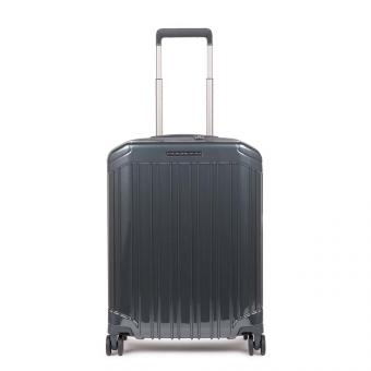 Piquadro PQ-Light Ultra slim Kabinen-Hartschalentrolley schwarz