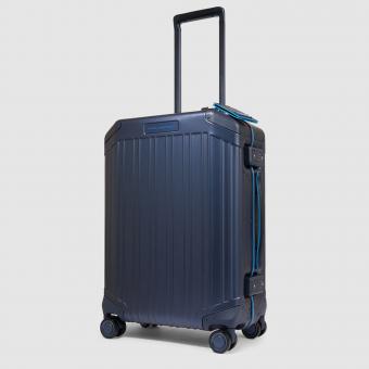 Piquadro PQALU B2 4-Rollen Handgepäck Hartschalenkoffer, schmal