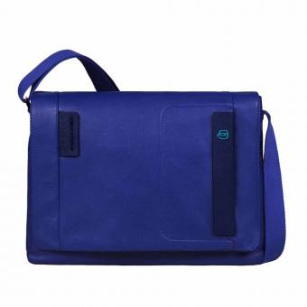 Piquadro Pulse Laptopkuriertasche mit Überschlag und Tablet-Fach