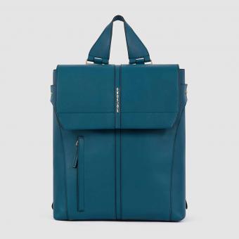 Piquadro Ray Laptop-Rucksack Damen 14" Ray verde petrolio