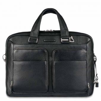 Piquadro Modus Laptoptasche 14" mit Tabletfach Schwarz