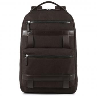 Piquadro Ross Großer Laptop-Rucksack 14" marone