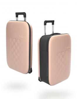 Rollink Flex Vega II 21" International Carry-On Suitcase Rose Smoke