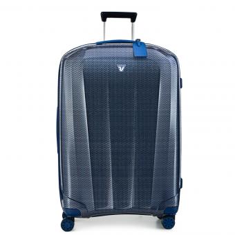 Roncato WE ARE GLAM TEXTURE Trolley L  4-Rollen, 78cm Platino-Blue Pied De Poule
