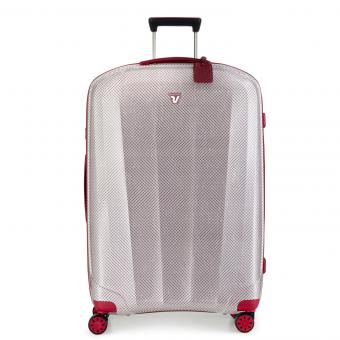Roncato WE ARE GLAM TEXTURE Trolley L  4-Rollen, 78cm White-Red Satin