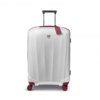 Roncato WE ARE GLAM Trolley L 4R Weiß/Rot