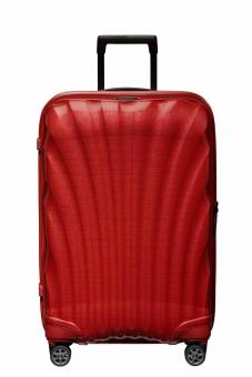 Samsonite C-Lite Trolley mit 4 Rollen 69cm + GRATIS HOTELGUTSCHEIN Chili Red