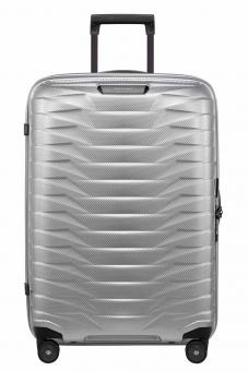 Samsonite Proxis Trolley mit 4 Rollen 69cm + GRATIS HOTELGUTSCHEIN Silber