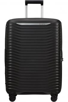 Samsonite Upscape Trolley mit 4 Rollen erweiterbar 68cm + GRATIS HOTELGUTSCHEIN Schwarz