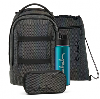 satch Pack 4-tlgs. Schulrucksack Set Hidden Rainbow