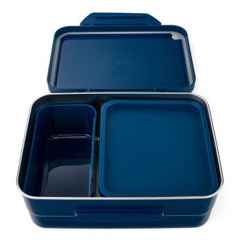 satch Schulzubehör Edelstahl-Brotdose Blue