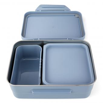 satch Schulzubehör Edelstahl-Brotdose Nordic Light Blue