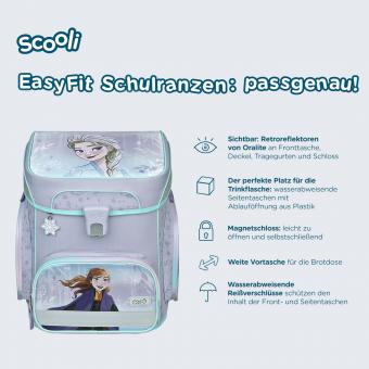 Scooli EasyFit Schulranzen, 5-teiliges Set Frozen