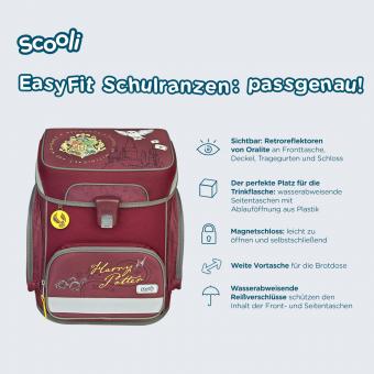 Scooli EasyFit Schulranzen, 5-teiliges Set Harry Potter