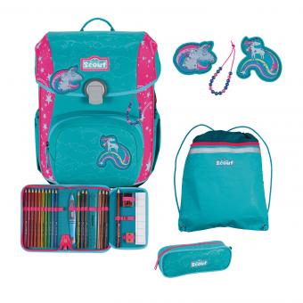 Scout Neo Exklusiv Superflash Extreme Schulranzen-Set 4-teilig Unicorn