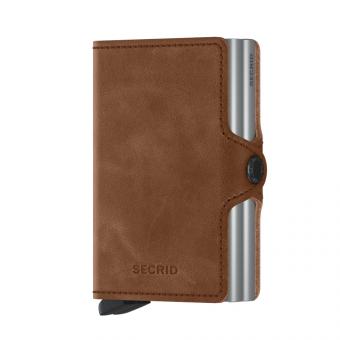 Secrid Twinwallet Vintage  8/12 Geschützte Karten TV-Cognac-Silver