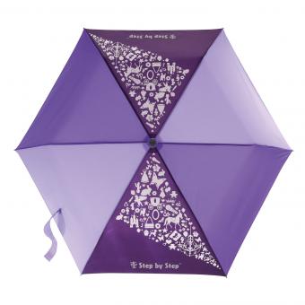 Step by Step Schulzubehör Regenschirm, Magic Rain EFFECT Purple