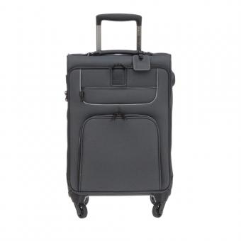 Stratic Go First - Stop Later Trolley S 4R 55cm mit Laptopfach 15.4" black