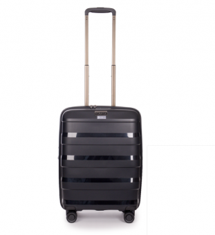 Stratic Straw + Hartschalen-Koffer S, erweiterbar black
