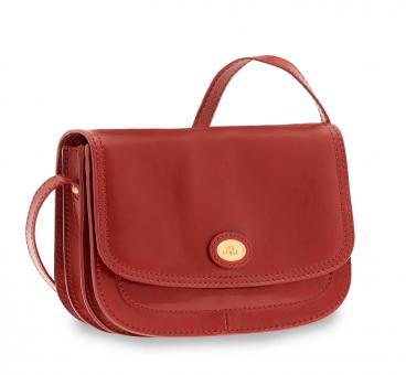 The Bridge Story Donna Schultertasche 24cm Ribes-Rot/Gold