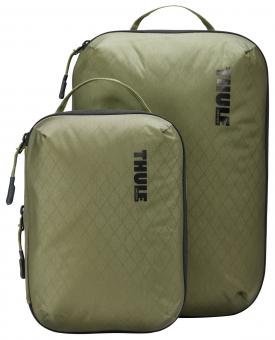 THULE Packing Cube Compression Set: Small + Medium Soft Green