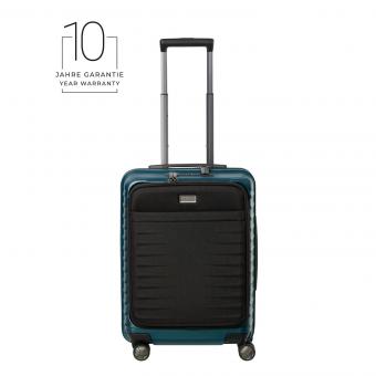 TITAN LITRON 4-Rollen Trolley S mit Vortasche + Gratis Hotelgutschein Petrol