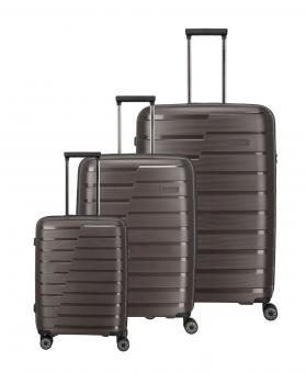 Travelite Air Base 4-Rad Trolley Set L/M-erw/S Coffee