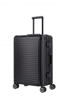 Travelite Next Aluminium-Trolley M, 4 Rollen Schwarz