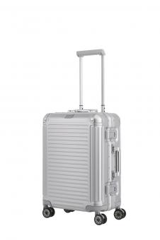 Travelite Next Aluminium-Trolley S, Cabin Size, 4 Rollen Silber