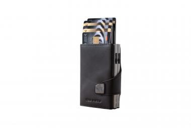 Tru Virtu Click & Slide Doublewallet Nappa Brown/Silver