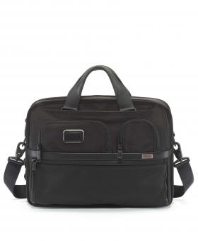 Tumi Alpha 3 Aktentasche (schmal) + GRATIS HOTELGUTSCHEIN Schwarz