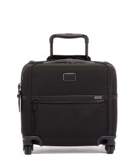 Tumi Alpha 3 Kompakte Aktentasche 4 Rollen + GRATIS HOTELGUTSCHEIN black