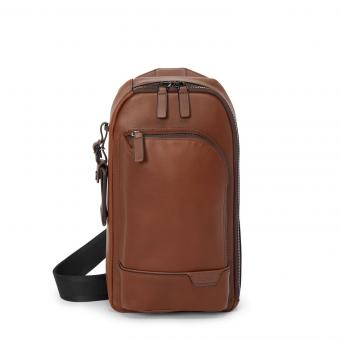 Tumi Harrison Gregory Slingbag aus Leder Cognac