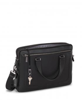 Tumi Harrison Sycamore Dünne Aktentasche aus Leder mit Laptopfach 14" + GRATIS HOTELGUTSCHEIN