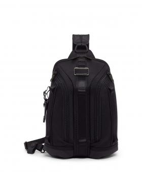 Tumi Alpha Bravo KNIGHT Rucksack/Querträgertasche + GRATIS HOTELGUTSCHEIN Schwarz