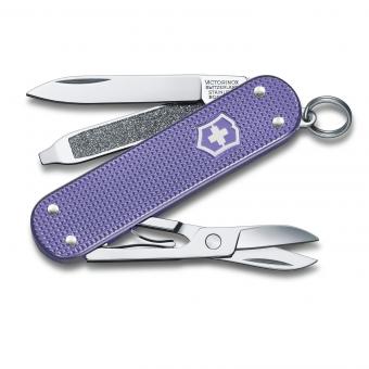 Victorinox Classic SD Alox Colors, 58 mm, kleines Taschenmesser Electric Lavender