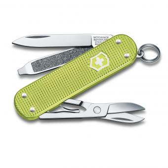 Victorinox Classic SD Alox Colors, 58 mm, kleines Taschenmesser Lime Twist