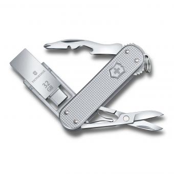 Victorinox @work Jetsetter Alox, Kleines Taschenmesser silber