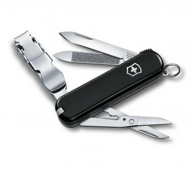 Victorinox Nail Clip 580, 8 Funktionen, Kleines Taschenmesser Schwarz