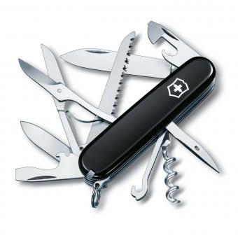 Victorinox Huntsman 15 Funktionen, Mittleres Taschenmesser Schwarz