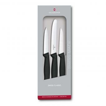 Victorinox Swiss Classic Gemüsemesser-Set, 3-teilig schwarz