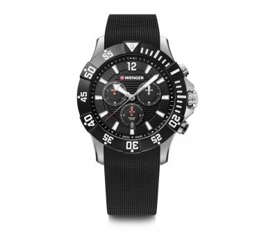 Wenger Seaforce Chrono Herrenuhr schwarz/schwarz