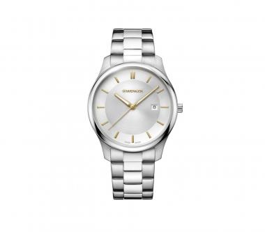 Wenger City Classic 43mm silberweiss/silber